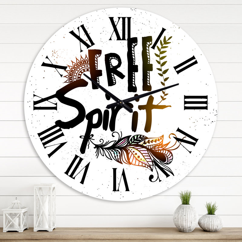 Horloge murale bohème et éclectique, Moyenne