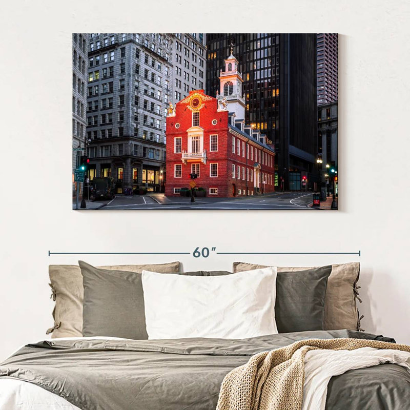 Lilie Old State House of Boston, H 34 po x l 51 po