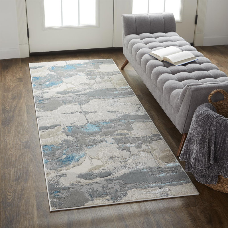Performance Abstract Indoor Rug, Runner 2'10" x 7'10"