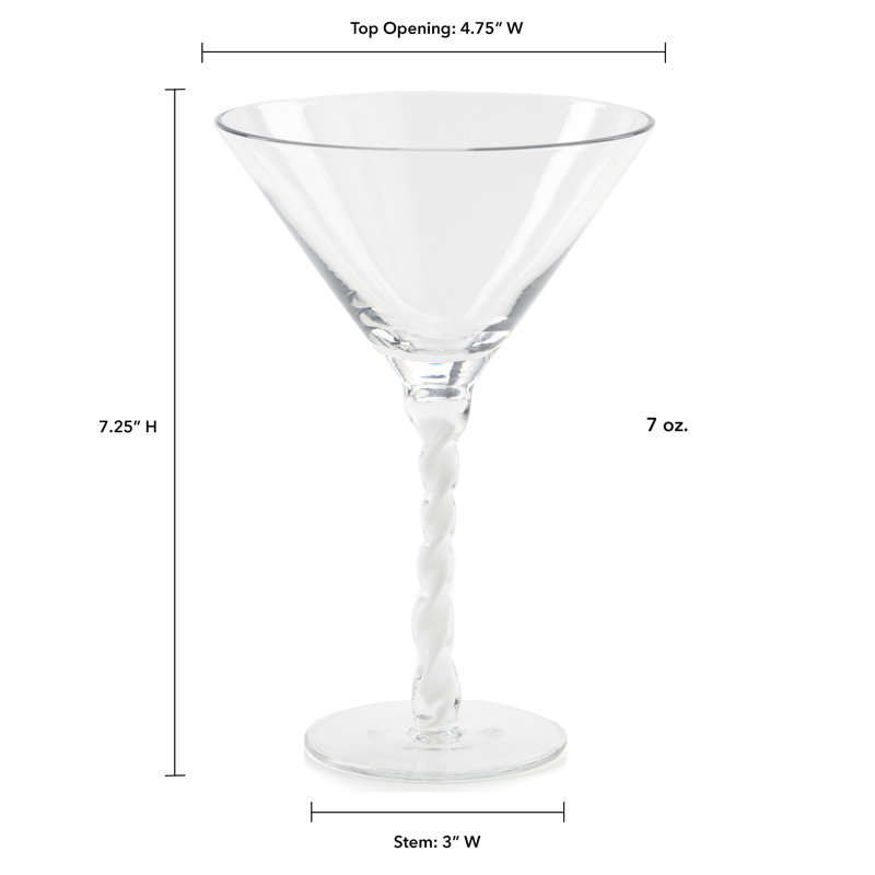 10 oz. Starkey Verre à martini, Blanc