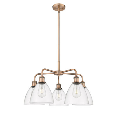 Lustre en forme de dôme à 5 lumières Amenda