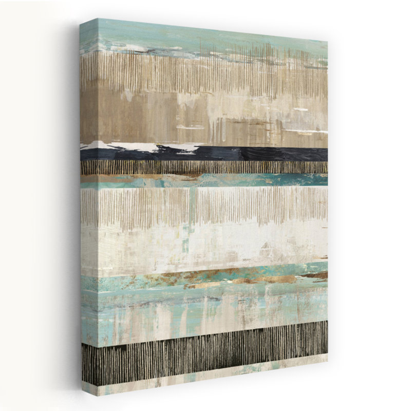Celadon Dreams I, art contemporain abstrait, H 60 po x l 40 po