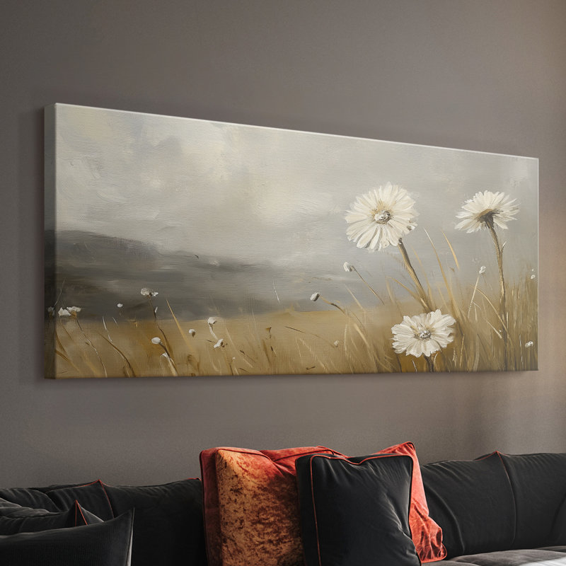 Série paysage - CLVI - Toile tendue avec châssis - Prêt à accrocher, H 12 po x l 30 po