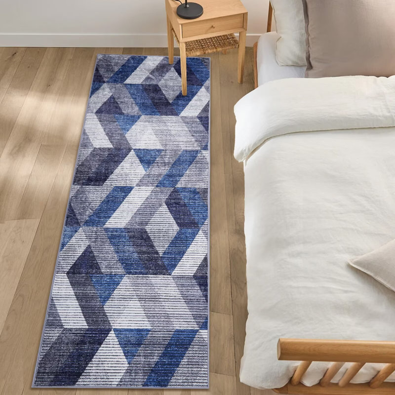 Tapis de chambre antidérapant pour salon, Tapis de couloir 2 pi x 6 pi