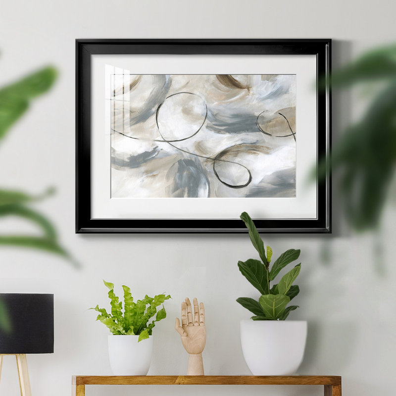 Staccato - peinture encadrée, H 26,5 po x l 36,5 po x P 1,5 po, Cadre noir