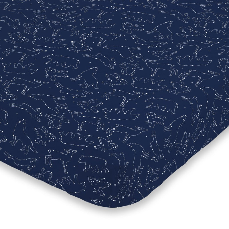 Drap-housse pour lit de bébé NoJo Cosmic Veal Constellations, 24 po x 38 po