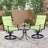 Outdoor High Back Dining Chair Cushion Set-193968247-194026265