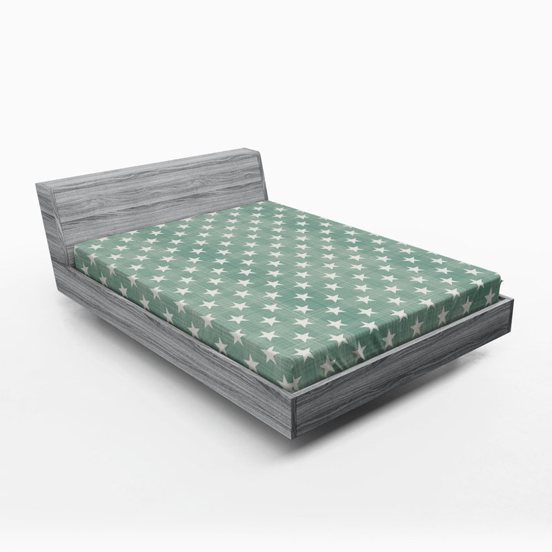 Microfiber Geometric Fitted Sheet, Full Fitted Sheet
