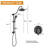 High Pressure Shower Heads With Handheld Spray Combo With Rough In-Valve & Adjustable Slide Bar-120348308