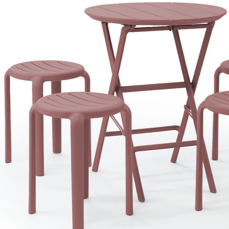 Ensemble de bistro Centreville pour 4 personnes, Rouge