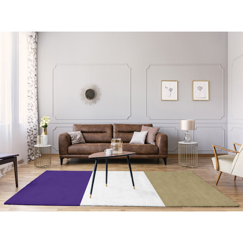 Tapis mauve/beige, Rectangle 9 pi x 12 pi