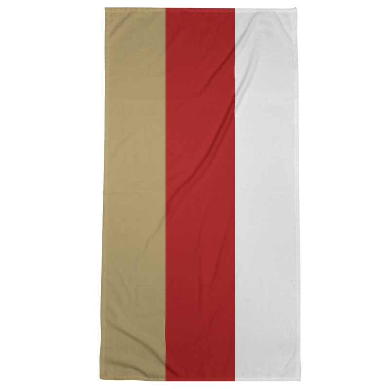 Cotton Blend Beach Towel, Red