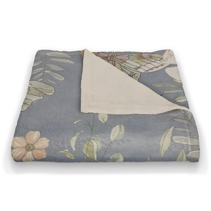 Hand Woven Throw Blanket, Blue