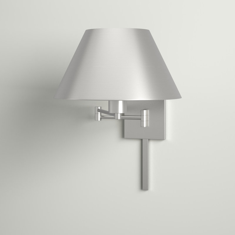 Brevan Swing Arm Sconce, Brushed Nickel