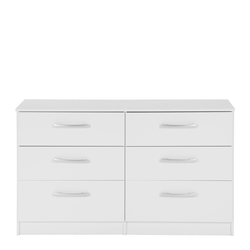 Marquitta 6 Drawer 127.5Cm W Dresser, White