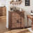 Farmhouse Storage Cabinet, 3-Tiers Adjustable Shelf-1473186918
