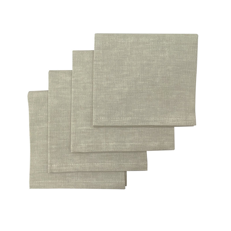 Linen Square Napkin, Light Sage