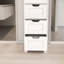 Armoire de rangement autoportante avec 4 tiroirs