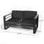 GIVANTA LOVESEAT, assemblage requis, structure en aluminium