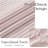  Sheer Linen Kitchen Curtains, Striped Print Farmhouse Decor Cafe Curtains, Boho Drapes with Rod Pocket for Living Room Bathroom, 2 Panels-59006798-59006795