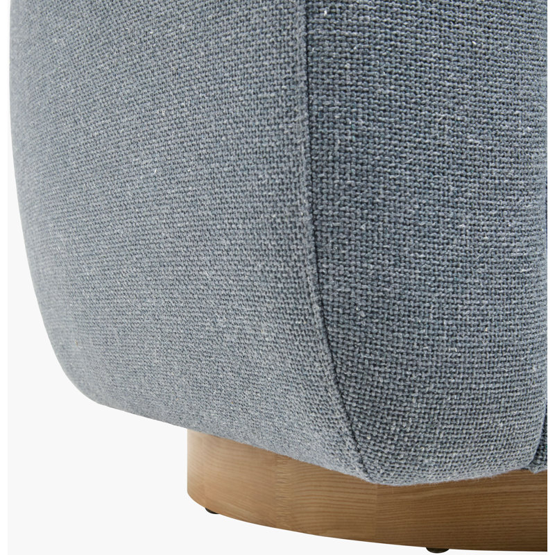 Becki Owens x Surya Loma Swivel Chair, Blue