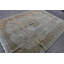 Tapis turc surdimensionné bleu tissé à la main avec de la laine pour la décoration intérieure de style Oushak antique