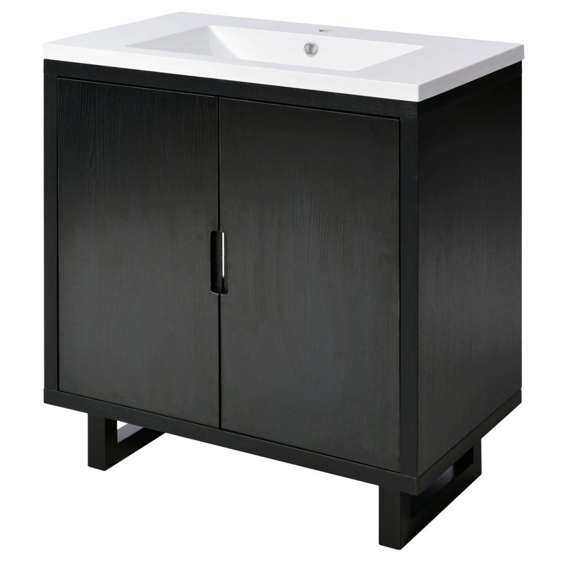 Rangement pour salle de bain Rinah, Noir