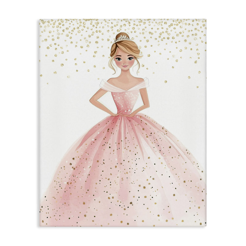 Élégante toile de rêve de princesse, design par Christine Simpson Art, H 30 po x l 24 po