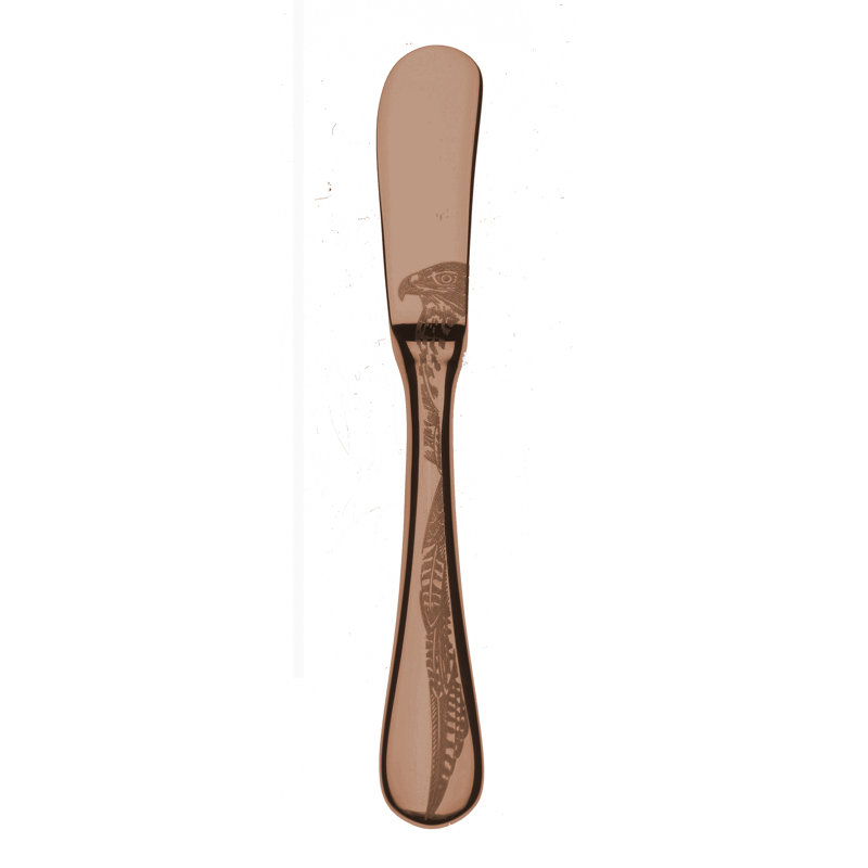 Caccia Butter Knife - 12 Pieces, Bronzo