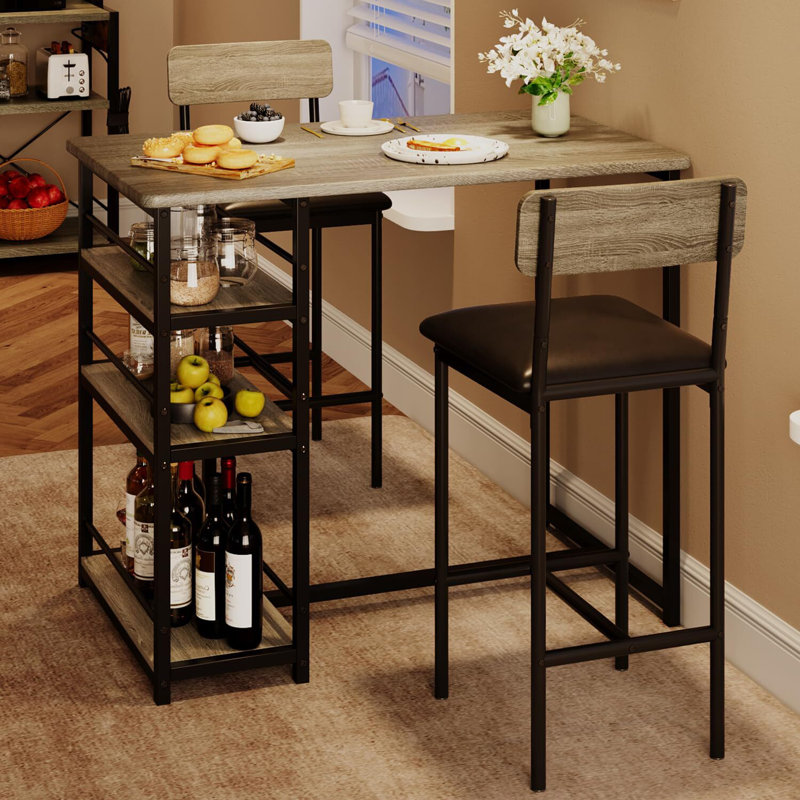 Pevzner Dining Table, Rustic Grey