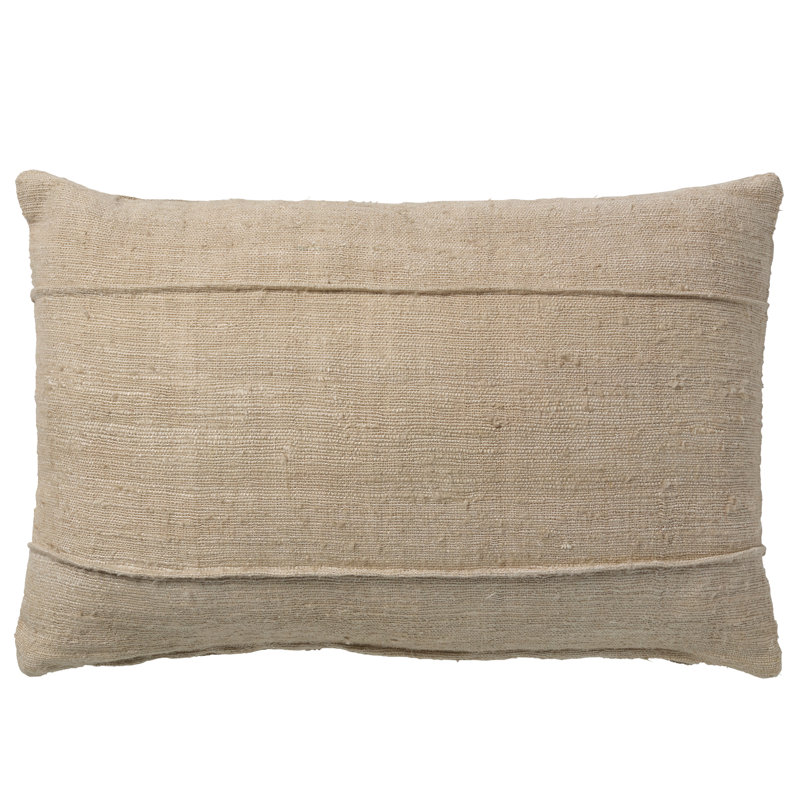 Jaipur Living Garreth Solid Tan/Taupe Pillow (16"x24" Lumbar), Pillow Cover Only - No Insert