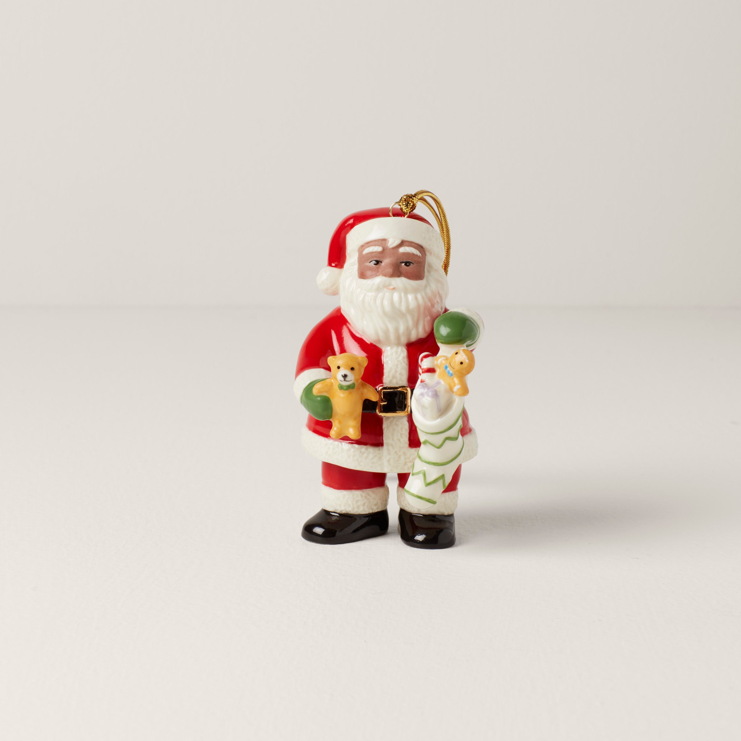 Lenox 893485 Weihnachtsstrumpf Jahres-Teller 2021 – Porzellan, Weiß Mit Goldrand – Sammlerstück Für Die Feiertage
