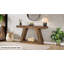 Console 55 po avec rangement - Canapé en bois pour hall d'entrée, couloir ou salon, table d'appoint industrielle