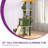 ?60In Cactus Cat Tree, Multi-Level Tall Cat Tower For Indoor Cats, Large Cat Condo For 2-3 Cats