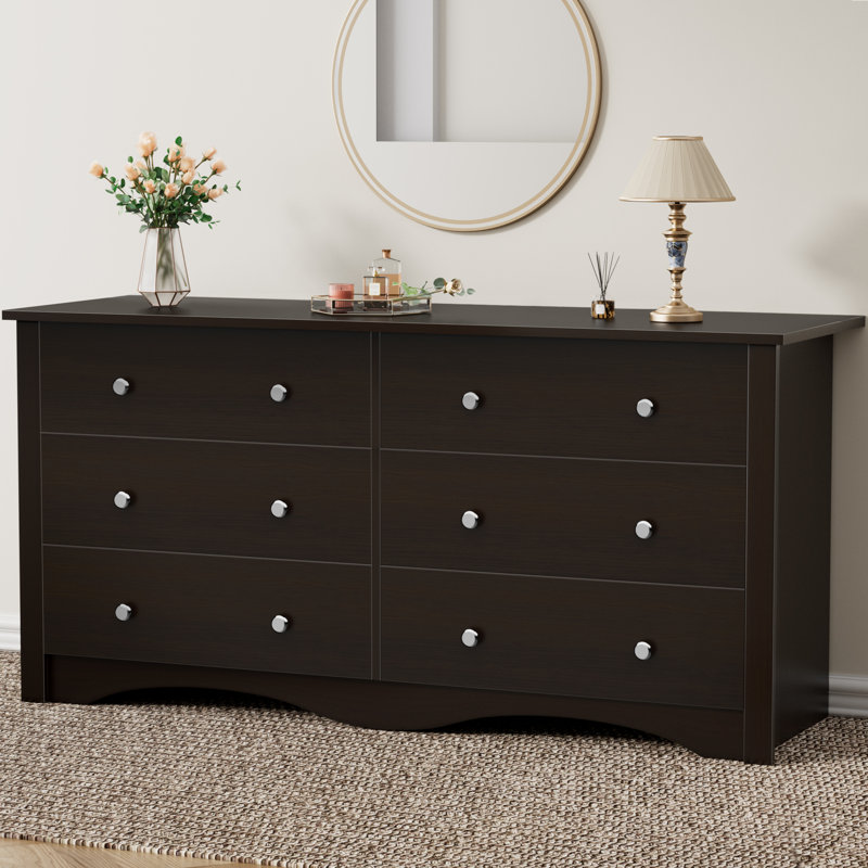 Angelynn 6-Drawer Double Dresser, Brown