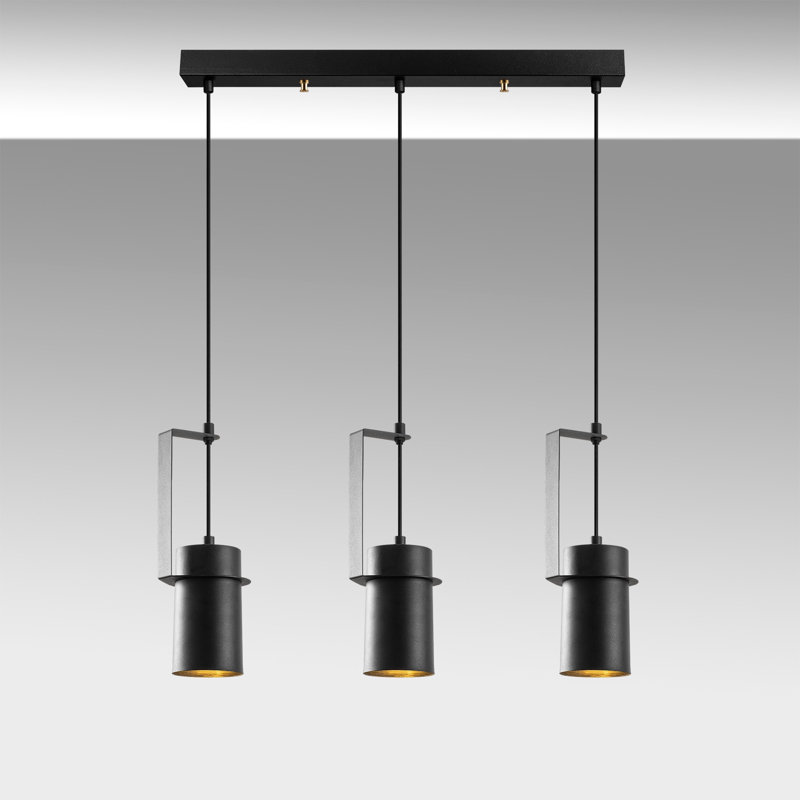 Luminaire suspendu pour îlot de cuisine 3 lumières Whittredge