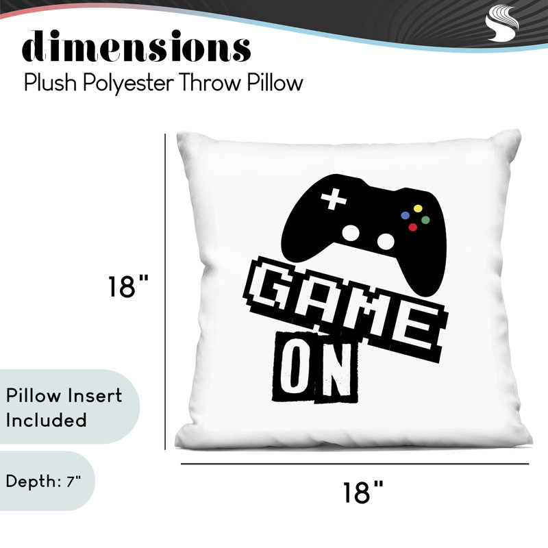 Coussin décoratif Playful Game On, imprimé par Marcus Prime