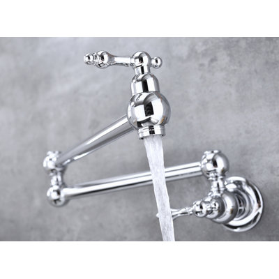 Wall Mount Folding Kitchen Pot Filler Faucet