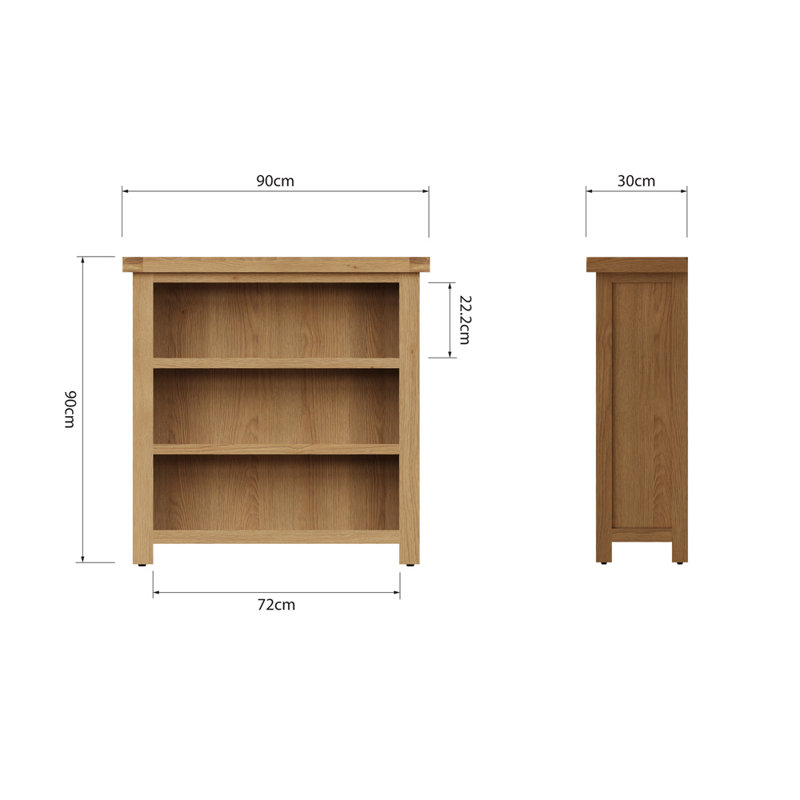 Oakham Narrow Bookcase, 90cm  H x 90cm W x 30cm D
