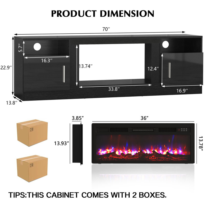 Bordiuk TV Stand for TVs up to 80"