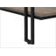 Table d'appoint, console, vestibule, étroit, canapé, stratifié brun, métal noir, contemporain, moderne