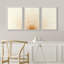"Bright Orange Boho Sun Burst Artwork, Mid-Century Modern Organic Minimalist Wall Walls", reproduction d'art numérique sur toile encadrée, 3 pièces-72966390-72966392