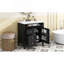 Meuble-lavabo de 30 po avec lavabo supérieur, meuble-lavabo moderne avec 2 tiroirs et tiroir escamotable, meuble-lavabo simple-772491023-772491018
