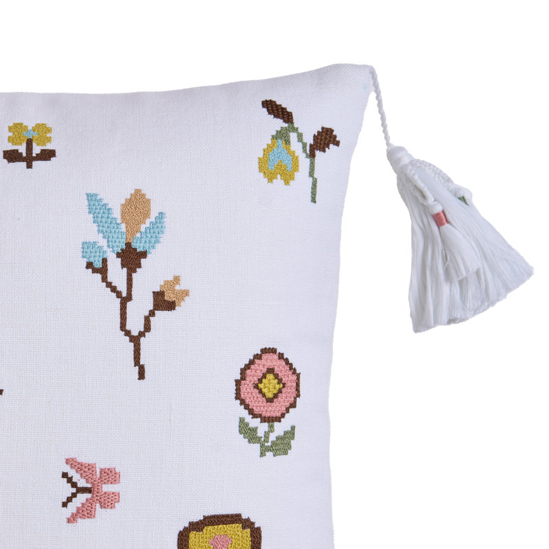 Pixel Florals Pillow Cover 20x20 Inch