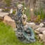 Statue de jardin sirène assise en magnésium