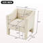 Chaise avec accoudoirs rembourrée 29,9 po Modern-1027979153