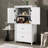 Bathroom Floor Storage Cabinet, Bathroom Storage Unit, Freestanding Cabinet With 2 Drawers And 2 Doors, Adjustable Shelf-114243698