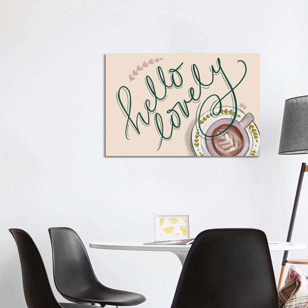Sunflower Bee Happy by Lily & Val - Print on Canvas