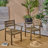 Set Of 2 Acacia Wood Patio Armchair-305255053