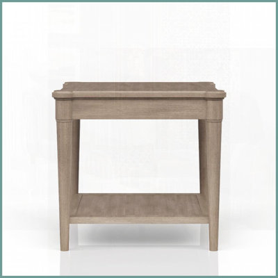 Sand Finish Transitional Casual Coffee Table with Storage Shelf &amp; Drawer – Space-Saving for Living Room